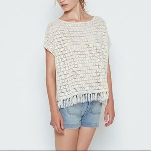 Joie crochet knit top
